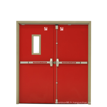 Vente directe à vente directe Fire MODERNIE MODERNIVE MODERNE Entry Double Entry Security Doors Fabricant